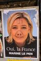 Graffiti on Marine Le Pen poster.jpg