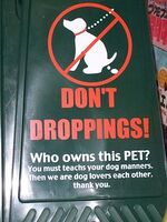 Don't Droppings!