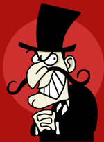 Evil villains are instantly recognisable by their top hats and outrageous moustaches.