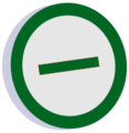 Symbol against vote green.svg