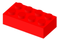 Plastic brick, red.svg